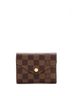 Louis Vuitton 100% Coatead Canvas Brown Victorine Wallet Damier One size - photo 1