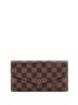 Louis Vuitton 100% Coatead Canvas Brown Sarah Wallet NM Damier One size - photo 1