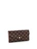 Louis Vuitton 100% Coatead Canvas Brown Sarah Wallet NM Damier One size - photo 3