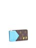 Louis Vuitton Brown Blue Coin Card Holder No.7 Trunk L'Oeil Vintage Monogram Canvas One size - photo 3