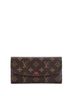 Louis Vuitton 100% Coatead Canvas Brown Emilie Wallet Monogram Canvas One size - photo 1