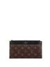 Louis Vuitton Black Brown Slim Purse Monogram Canvas One size - photo 1
