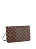 Louis Vuitton 100% Coatead Canvas Brown Neverfull Pochette Damier Large One size - photo 3