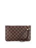 Louis Vuitton 100% Coatead Canvas Brown Neverfull Pochette Damier Large One size - photo 4