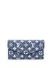 Louis Vuitton 100% Denim Blue Sarah Wallet NM Monogram Jacquard Denim One size - photo 1