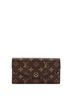 Louis Vuitton 100% Coatead Canvas Brown Sarah Wallet NM Monogram Canvas One size - photo 1