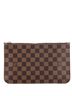 Louis Vuitton 100% Coatead Canvas Brown Neverfull Pochette Damier Large One size - photo 1
