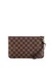 Louis Vuitton 100% Coatead Canvas Brown Neverfull Pochette Damier Large One size - photo 4
