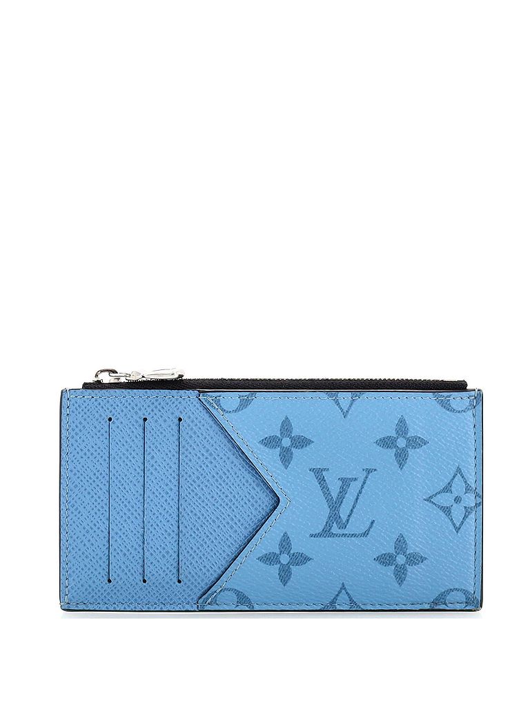 Louis Vuitton Blue Coin Card Holder Monogram Taigarama One size - photo 1