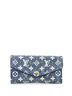 Louis Vuitton 100% Denim Blue Sarah Wallet NM Monogram Jacquard Denim One size - photo 1