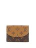 Louis Vuitton 100% Coatead Canvas Brown Rosalie Coin Purse Reverse Monogram Canvas One size - photo 1