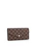 Louis Vuitton 100% Coatead Canvas Brown Sarah Wallet NM Damier One size - photo 3