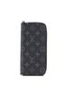 Louis Vuitton 100% Coatead Canvas Black Zippy Wallet Monogram Eclipse Canvas Vertical One size - photo 1