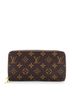 Louis Vuitton 100% Coatead Canvas Brown Zippy Wallet Monogram Canvas One size - photo 1