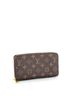 Louis Vuitton 100% Coatead Canvas Brown Zippy Wallet Monogram Canvas One size - photo 3