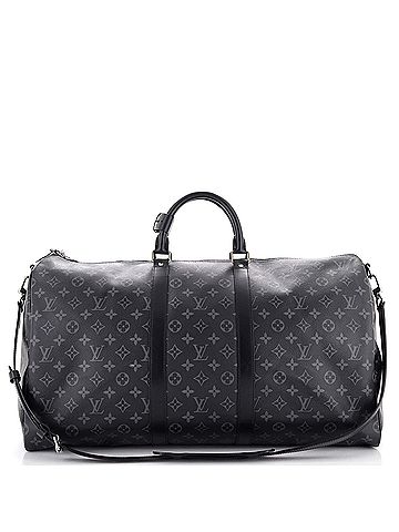 Louis Vuitton Keepall Bandouliere Bag Monogram Eclipse Canvas 55 (view 1)