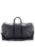 Louis Vuitton 100% Coatead Canvas Black Keepall Bandouliere Bag Monogram Eclipse Canvas 55 One size - photo 1