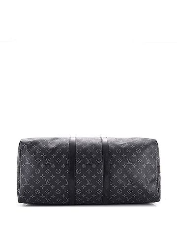 Louis Vuitton Keepall Bandouliere Bag Monogram Eclipse Canvas 55 (view 2)