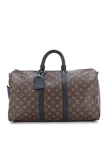 Louis Vuitton Keepall Bandouliere Bag Macassar Monogram Canvas 45 (view 1)