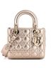 Christian Dior 100% Leather My ABCDior Lady Dior Bag Metallic Cannage Quilt Lambskin One size - photo 1