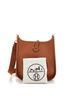 Hermès 100% Leather Brown Evelyne Bag Gen III Clemence TPM One size - photo 3