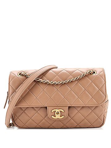 Chanel Easy NM Flap Bag Quilted Caviar Medium (view 1)