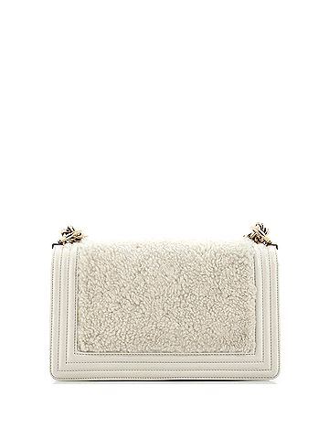 Chanel Boy Flap Bag Shearling with Leather Old Medium (view 2)