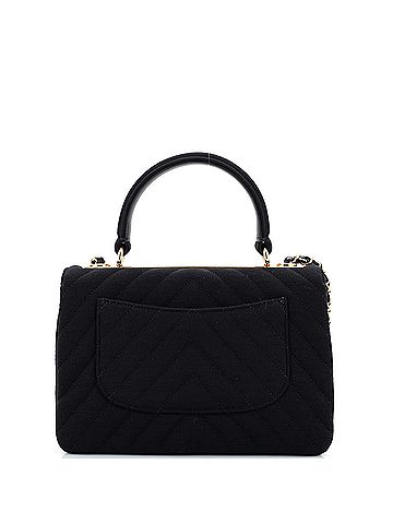 Chanel Trendy CC Top Handle Bag Chevron Jersey Small (view 2)