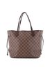 Louis Vuitton 100% Coatead Canvas Brown Neverfull Tote Damier MM One size - photo 1
