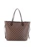 Louis Vuitton 100% Coatead Canvas Brown Neverfull Tote Damier MM One size - photo 4