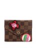 Louis Vuitton 100% Coatead Canvas Brown Victorine Wallet Limited Edition Patches Damier One size - photo 1