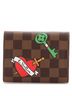 Louis Vuitton 100% Coatead Canvas Brown Victorine Wallet Limited Edition Patches Damier One size - photo 2
