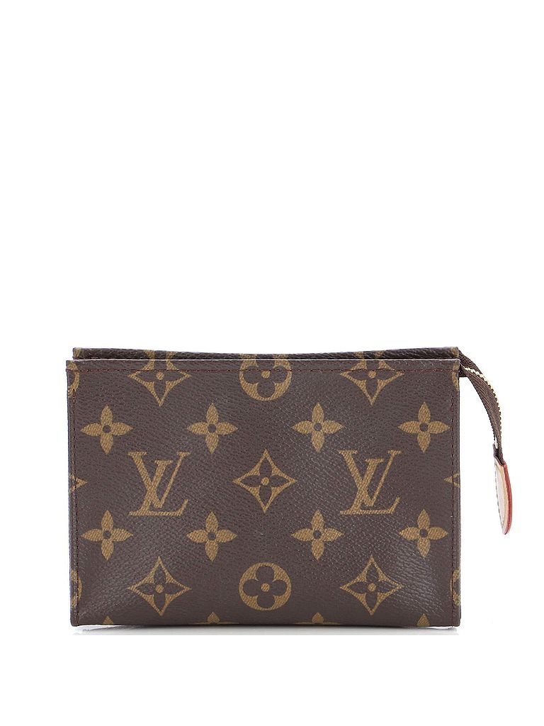 Louis Vuitton 100% Coatead Canvas Brown Toiletry Pouch Monogram Canvas 15 One size - photo 1