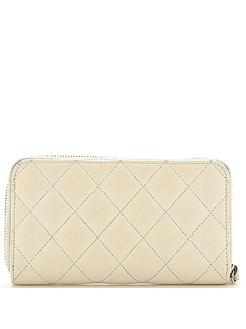 Chanel Zip Around Wallet Quilted Caviar Small (view 2)