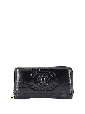 Chanel Paris-31 Rue Cambon Timeless CC Zip Around Wallet Quilted Shiny Aged Calfskin Long (view 1)