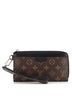Louis Vuitton 100% Coatead Canvas Brown Zippy Dragonne Wallet Macassar Monogram Canvas One size - photo 1