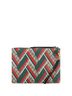 Gucci 100% Coatead Canvas Brown Green Red Wristlet Zip Pouch Printed GG Coated Canvas Large One size - photo 4