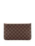 Louis Vuitton 100% Coatead Canvas Brown Neverfull Pochette Damier Large One size - photo 1