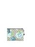 Gucci 100% Coatead Canvas Blue Wristlet Zip Pouch (Outlet) Blooms Print GG Coated Canvas Small One size - photo 4