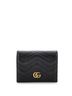 Gucci 100% Leather Black GG Marmont Card Case Wallet Matelasse Leather One size - photo 1
