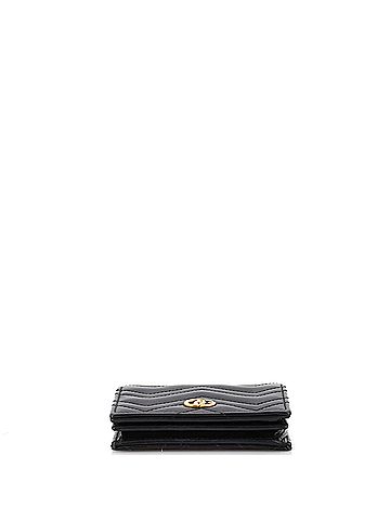 Gucci GG Marmont Card Case Wallet Matelasse Leather (view 2)