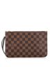 Louis Vuitton 100% Coatead Canvas Brown Neverfull Pochette Damier Large One size - photo 1