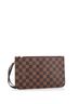 Louis Vuitton 100% Coatead Canvas Brown Neverfull Pochette Damier Large One size - photo 3