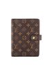 Louis Vuitton 100% Coatead Canvas Brown Ring Agenda Cover Monogram Canvas MM One size - photo 1