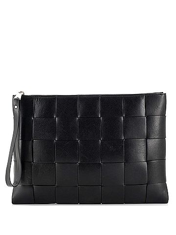 Bottega Veneta Zip Pouch Maxi Intrecciato Leather Large (view 1)