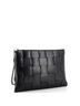 Bottega Veneta 100% Leather Black Zip Pouch Maxi Intrecciato Leather Large One size - photo 3