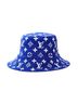 Louis Vuitton 100% Velvet Blue Bucket Hat LV Match Monogram Jacquard Velvet One size - photo 1