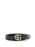Gucci 100% Leather Black Pearly GG Marmont Belt Leather Thin One size - photo 1