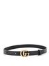 Gucci 100% Leather Black Pearly GG Marmont Belt Leather Thin One size - photo 2
