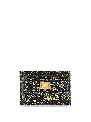 Chanel Reissue Card Holder Graffiti Crocodile Embossed Calfskin (view 1)